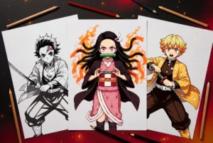 Demon Slayer coloring pages