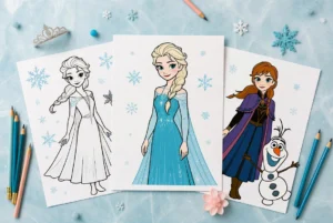 Elsa coloring pages