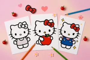 Hello Kitty coloring pages