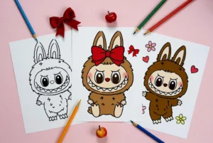 Labubu coloring pages