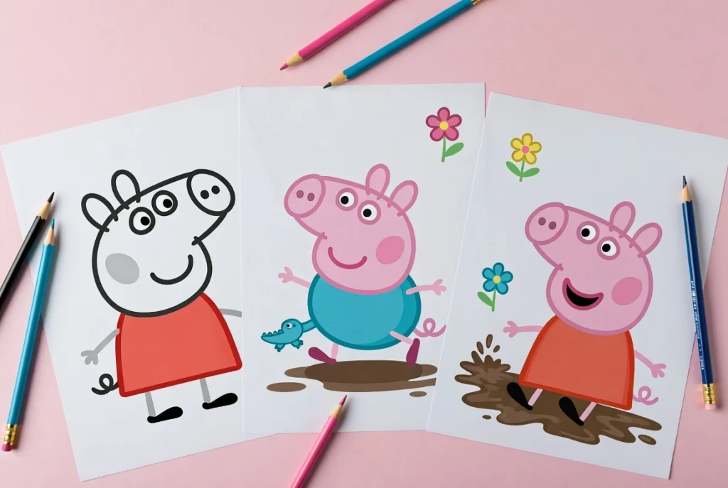 peppa pig coloring pages