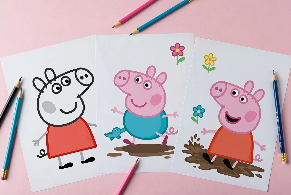Peppa Pig Coloring Pages