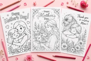 Mother’s Day coloring pages