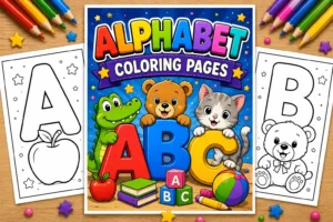 Alphabet coloring pages