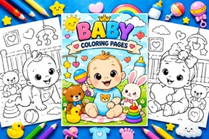 Baby coloring pages
