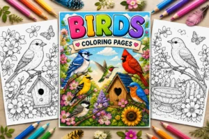 Bird coloring pages