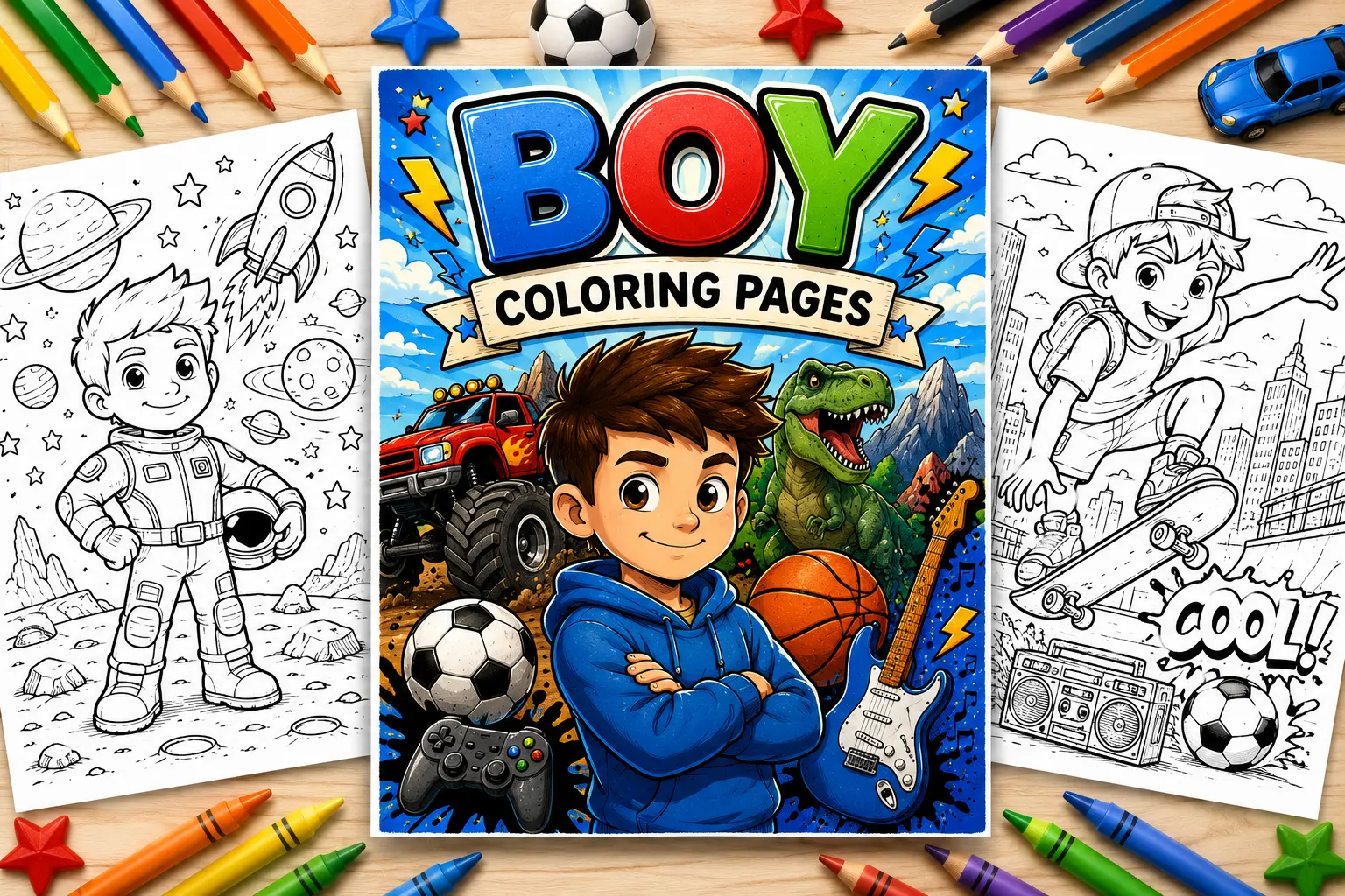 boy coloring pages