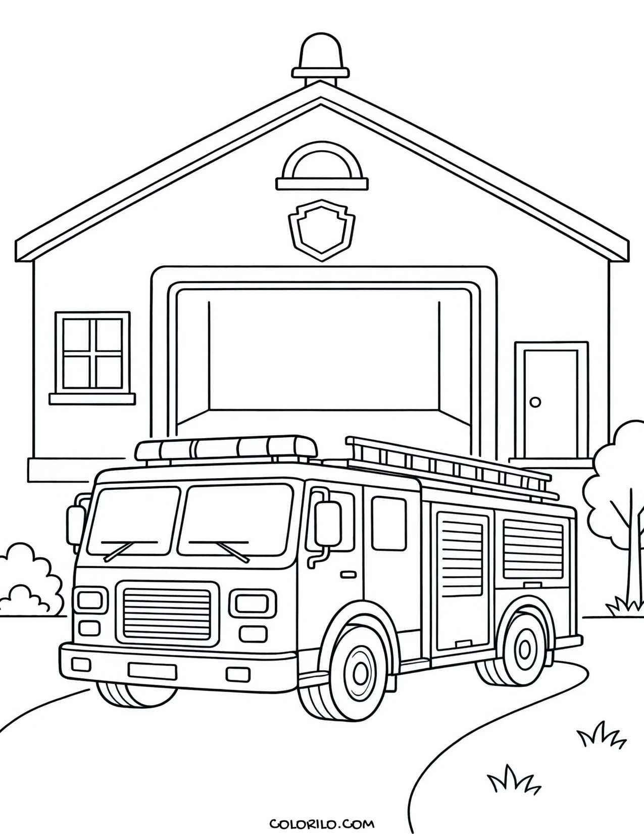 A tiny bubble car in side view coloring page