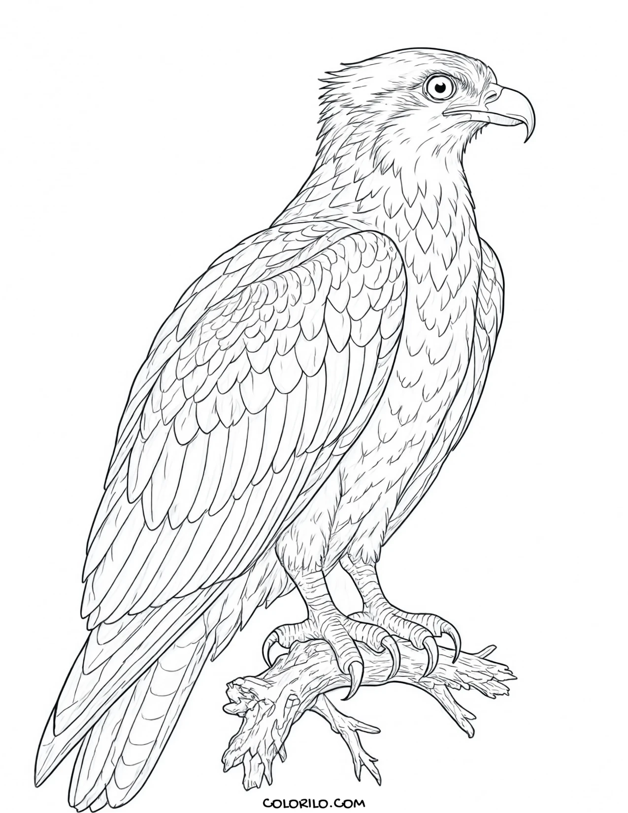 A budgerigar coloring page