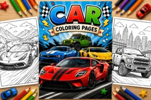 Car coloring pages