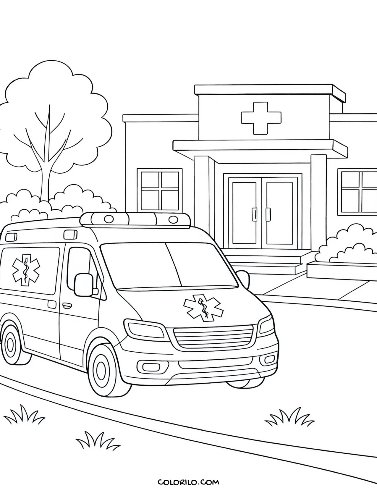 A classic pickup truck coloring page