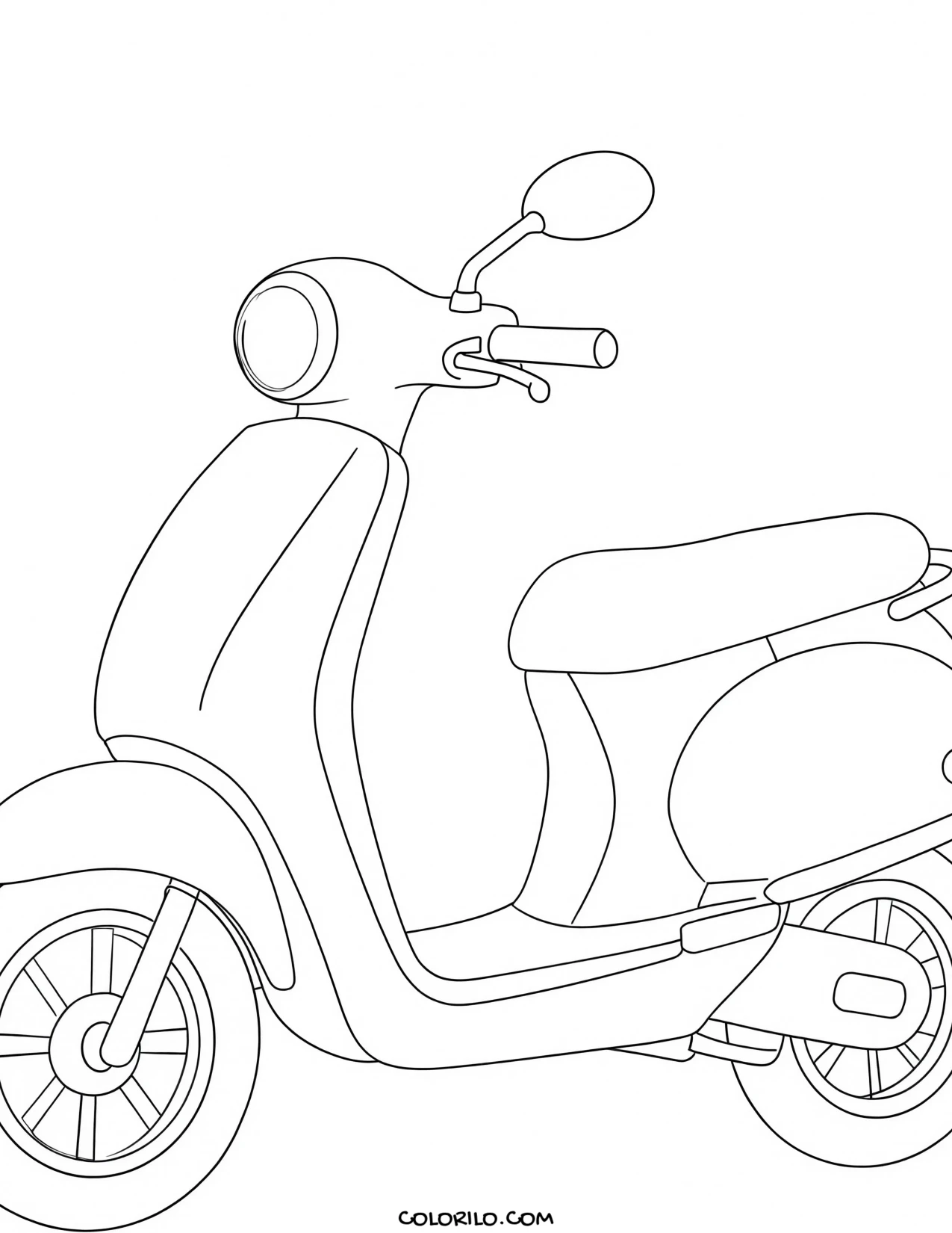 A drag racer seen from the front coloring page