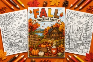 Fall coloring pages