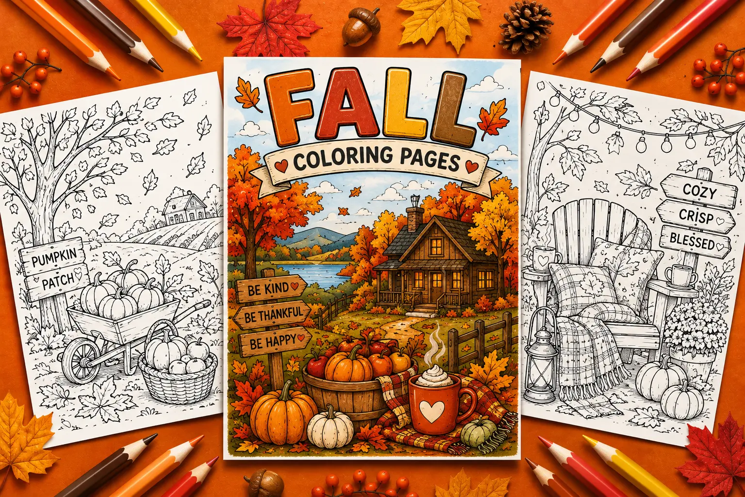 fall coloring pages