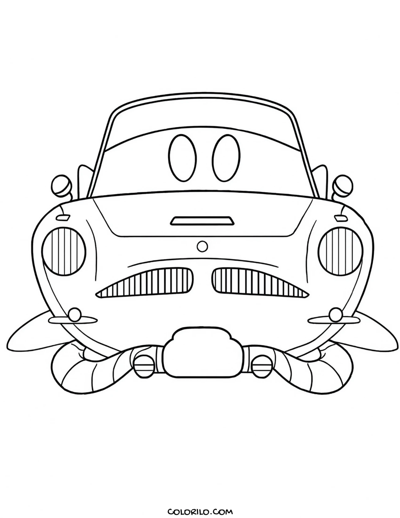 Finn McMissile seen from the front coloring page