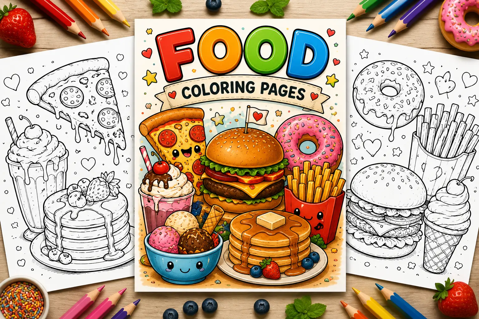 food coloring pages