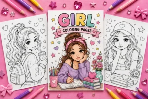Girl coloring pages