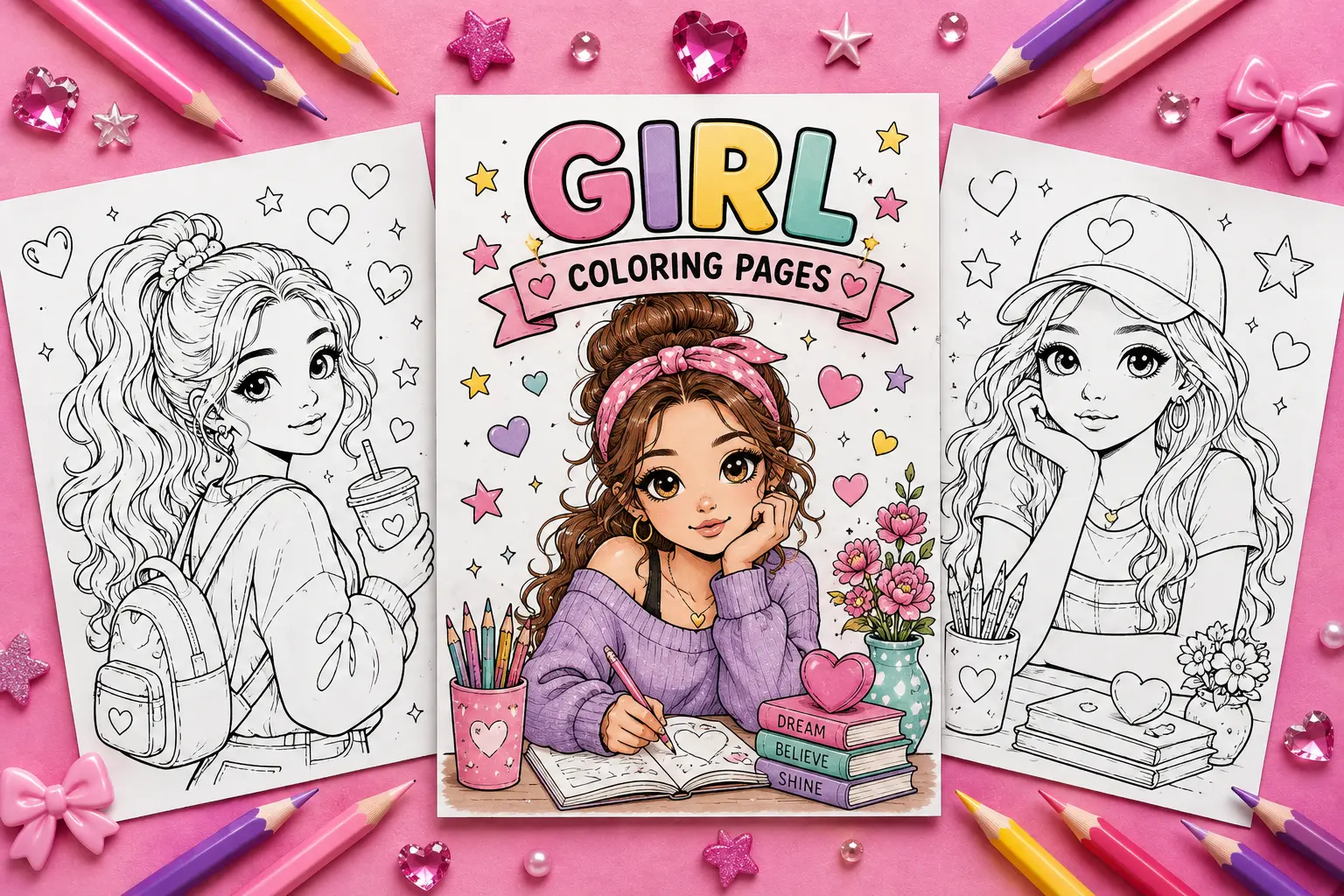 girl coloring pages