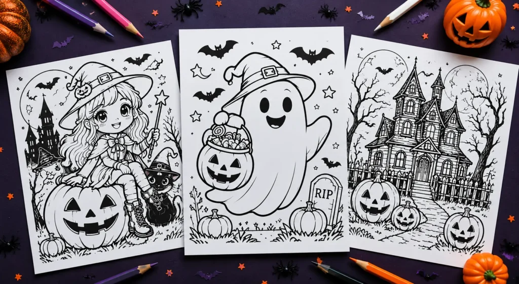 halloween coloring pages