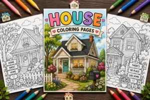 House coloring pages