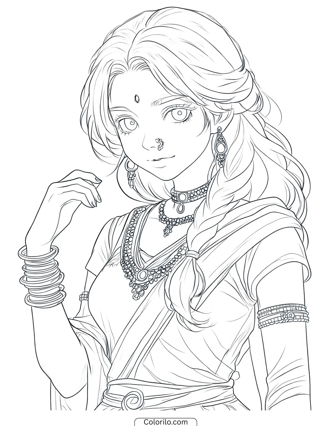 Lara of KATSEYE coloring page