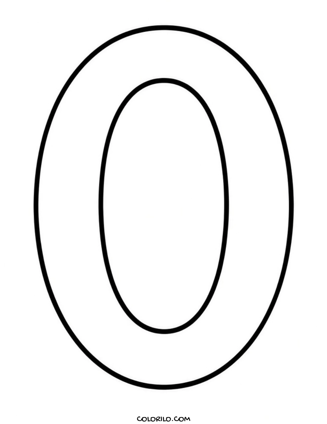The letter Q coloring page