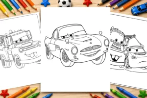 Lightning McQueen coloring pages
