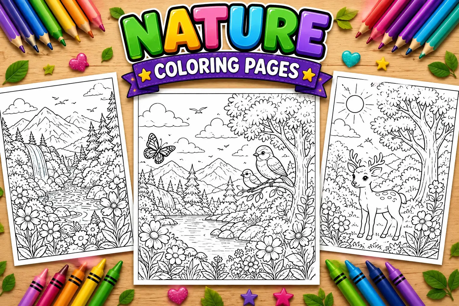 Nature Coloring Pages