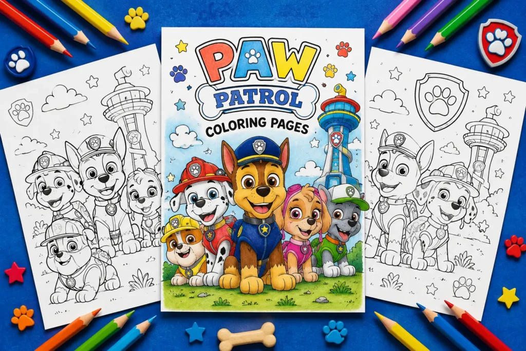 PAW Patrol Coloring Pages – Free PDF Printables
