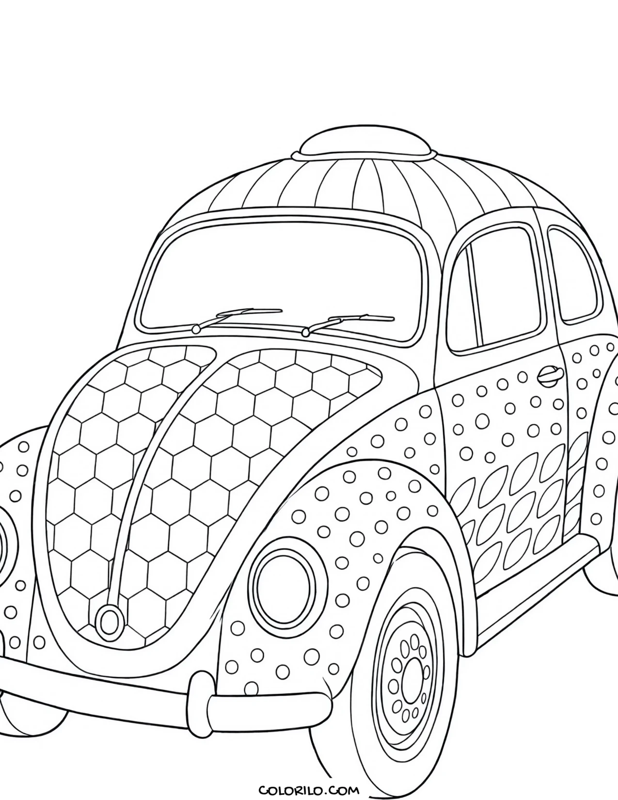 A police car on a chase coloring page