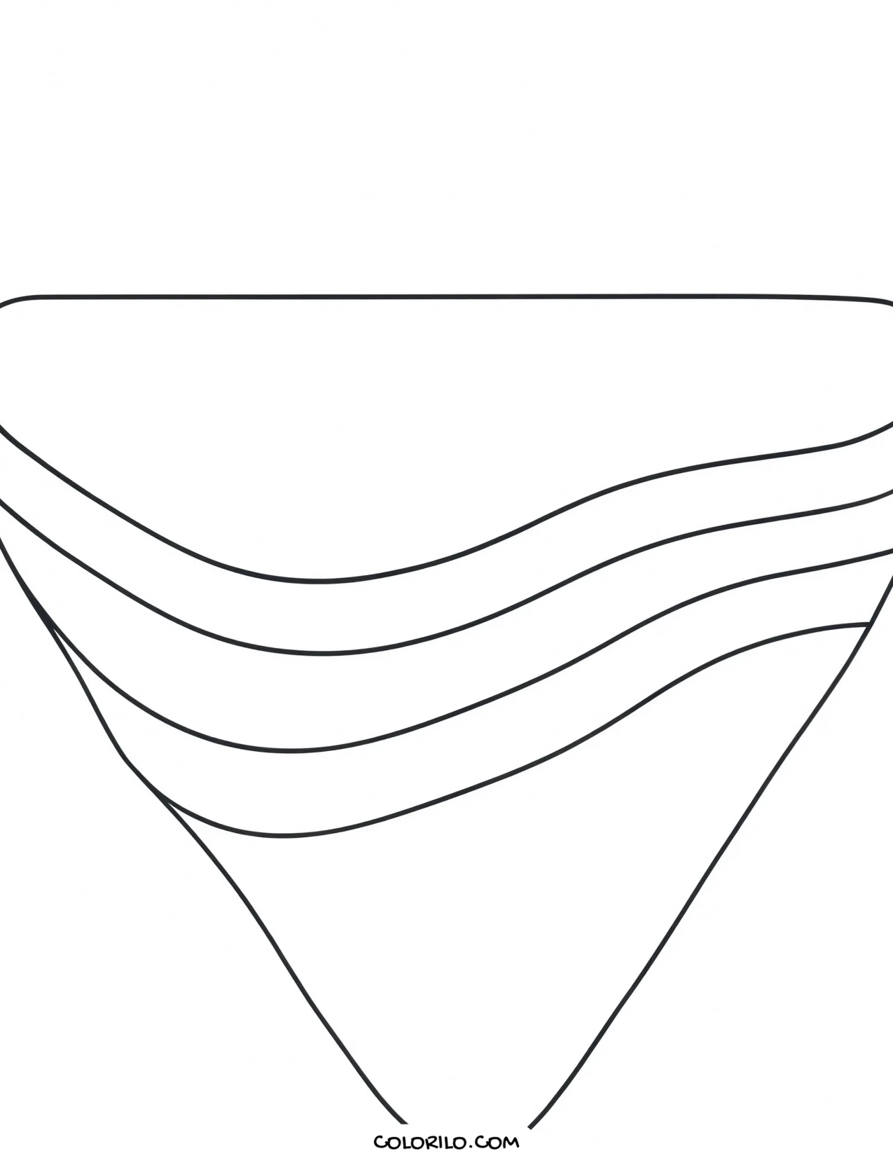 A triangular sandwich in outline coloring page