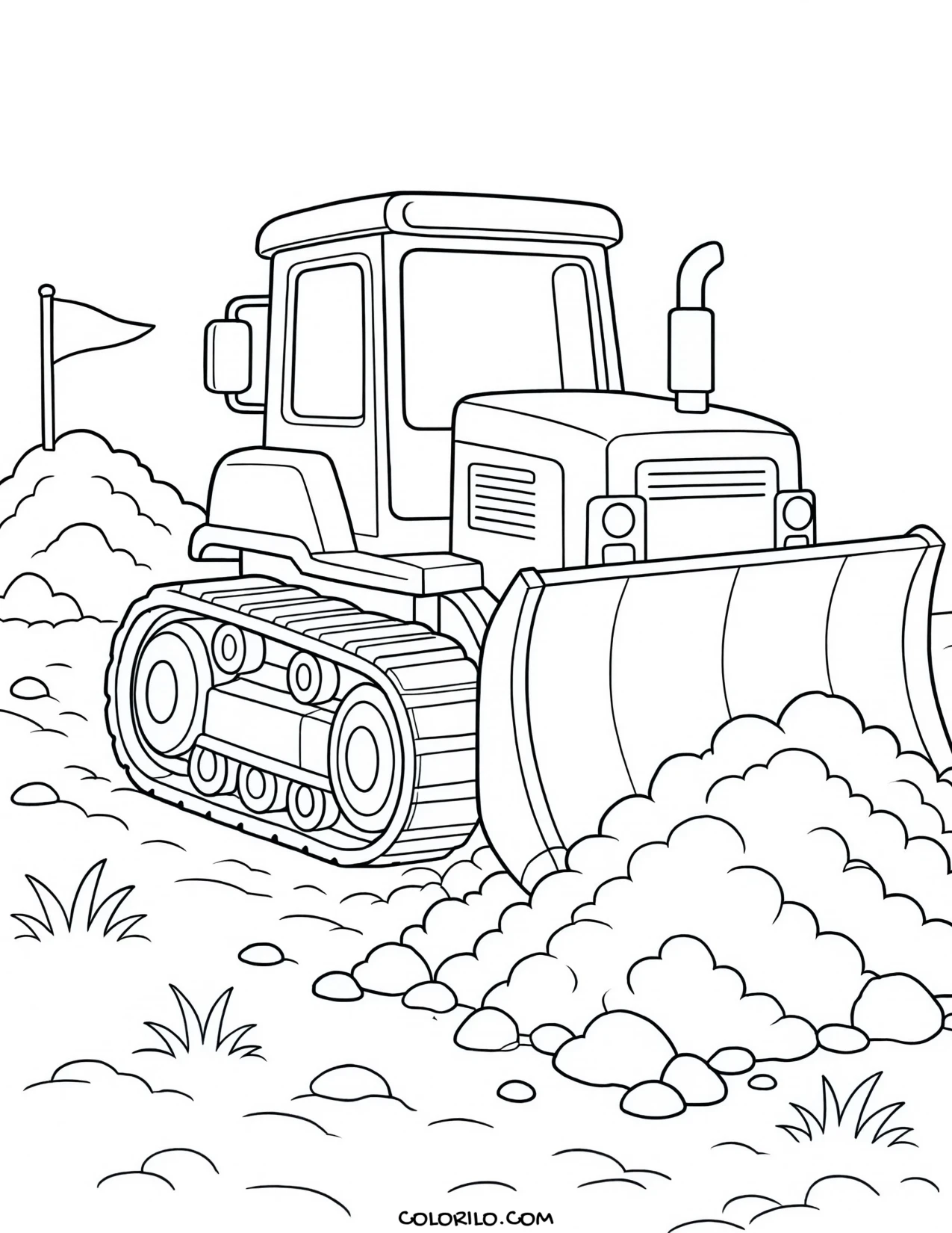 A city scooter in side profile coloring page