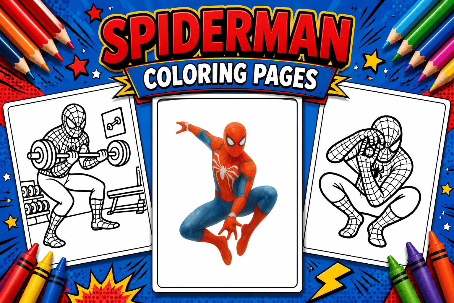 spiderman coloring pages