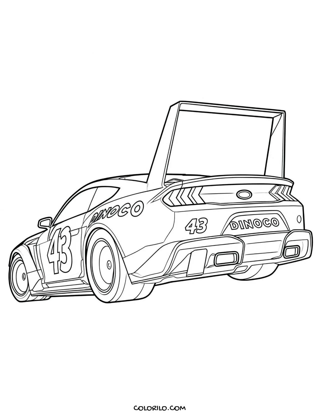 The King seen from behind coloring page