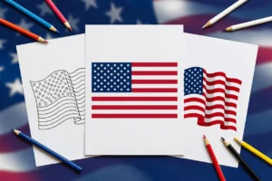 United States Flag coloring pages