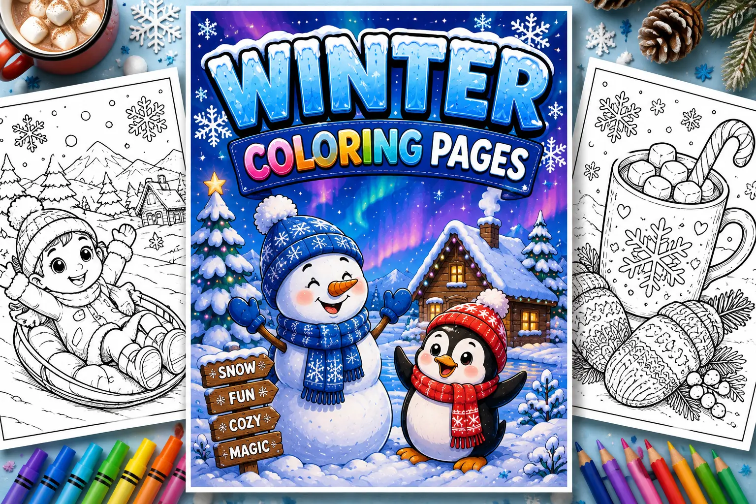 winter coloring pages