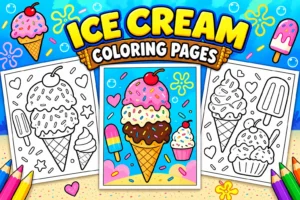 Ice Cream coloring pages