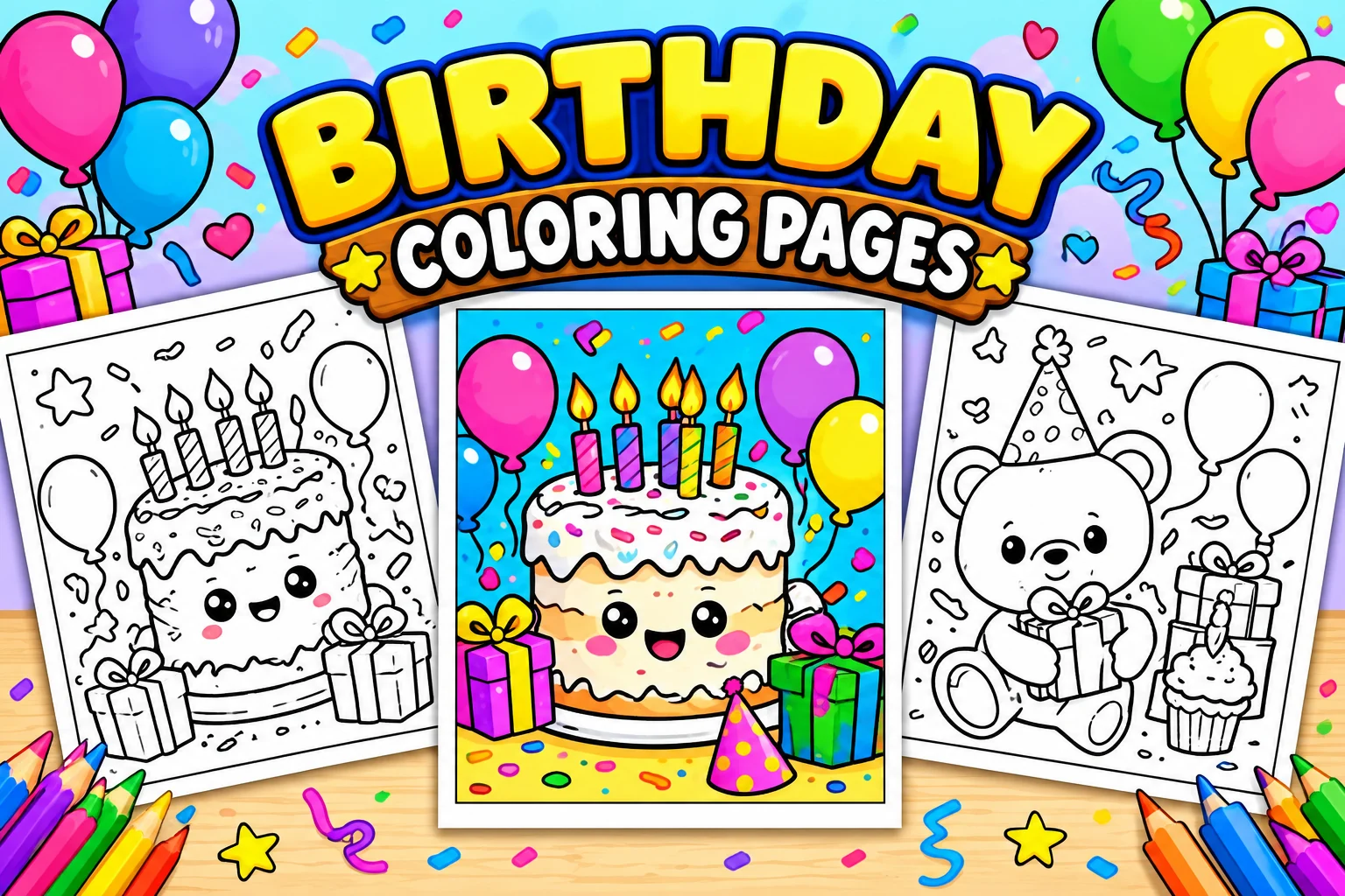 birthday coloring pages
