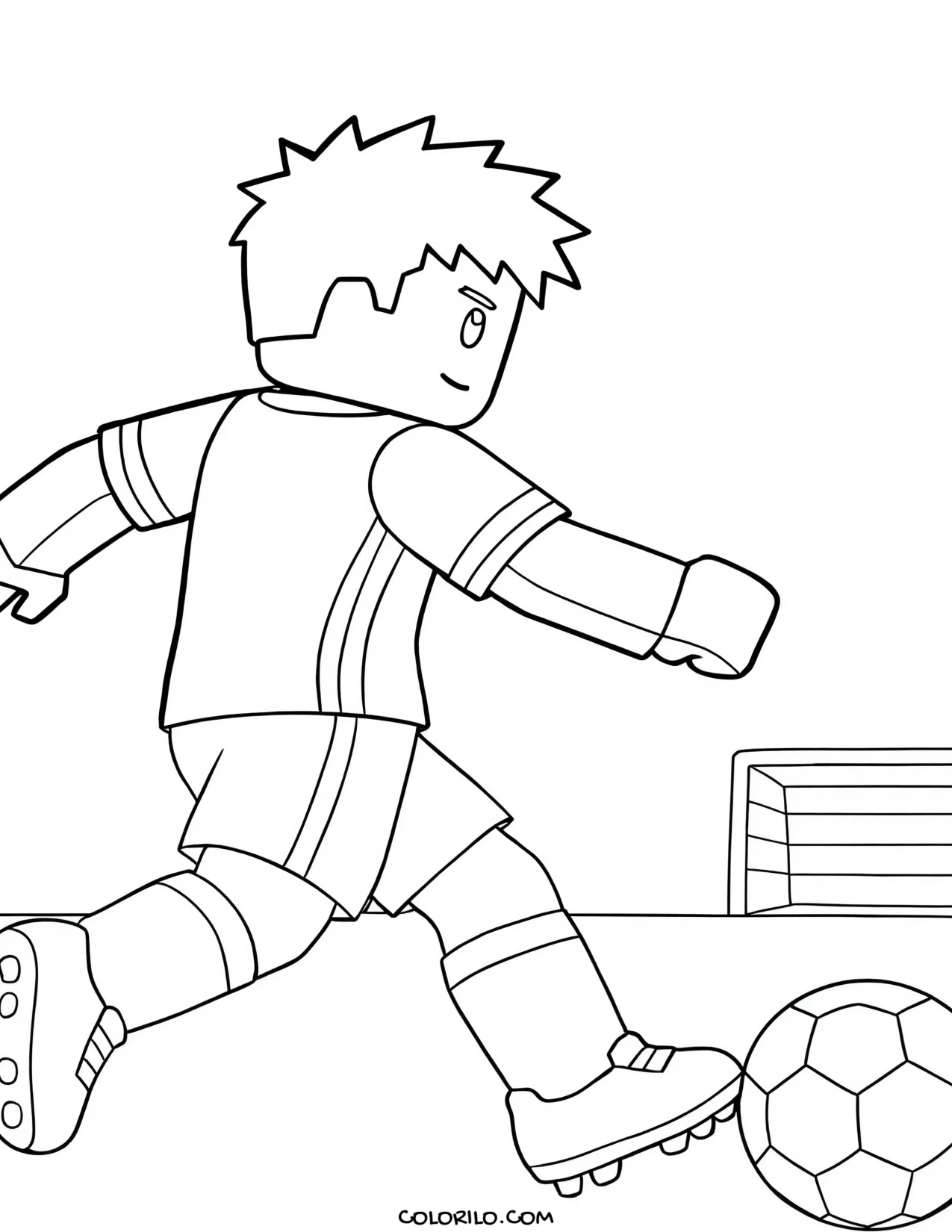 a roblox police officer on duty coloring page